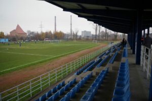 Trybuny stadionu w Myszkowie